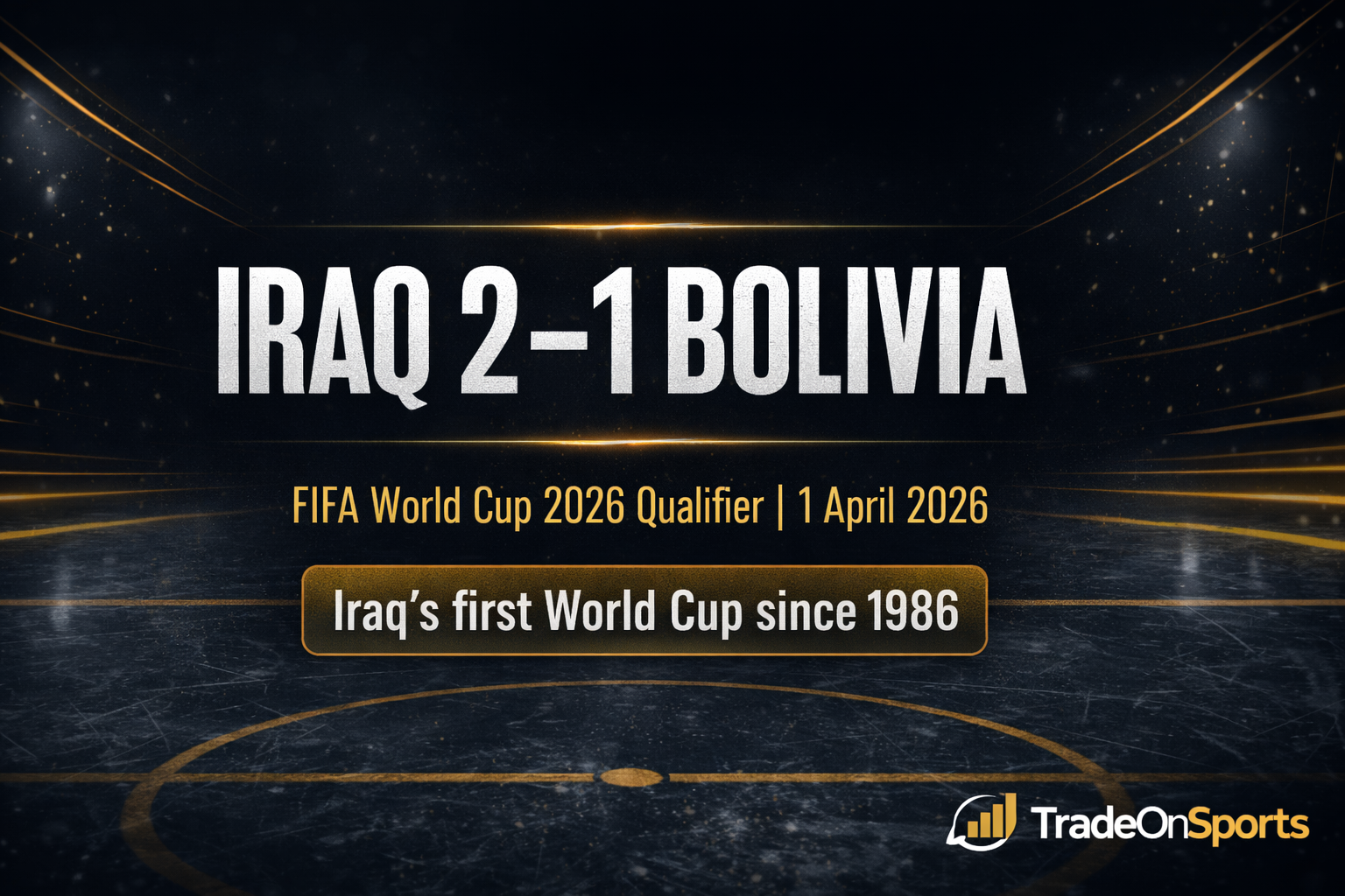Iraq 2-1 Bolivia: 40 Years in the Making — Iraq Complete the World Cup ...